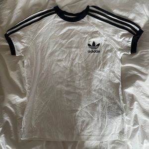 Adidas white tee